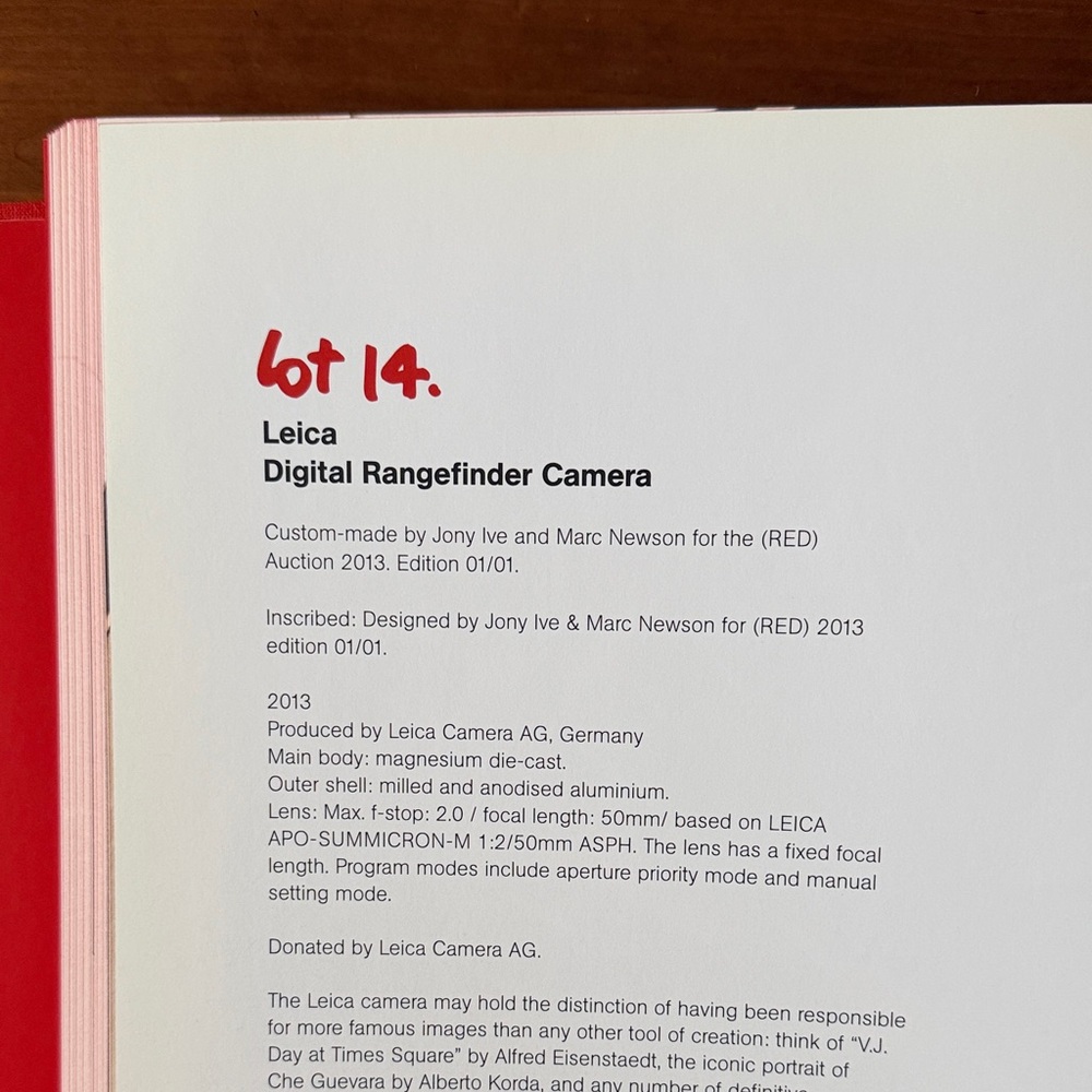 Jony and Marc’s (RED) Auction - Hardcover, Sotheby’s - Picture 5 of 10